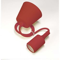 COLGANTE PORTALAMPARAS E27 ROJO