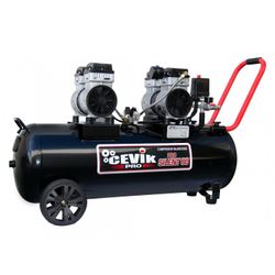 COMPRESOR 230V- 3HP (1.5 + 1.5)- 80 LT.- 8 BAR- 350 LT./ MIN. SILENCIOSO