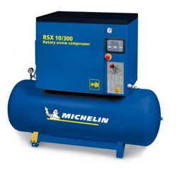 COMPRESOR DE TORNILLO ENCAPSULADO 860 LT./MIN.-10 BAR-10 HP- CALDERIN 500 LT.