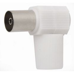 CONECTOR HEMBRA ACODADO CABLE TV