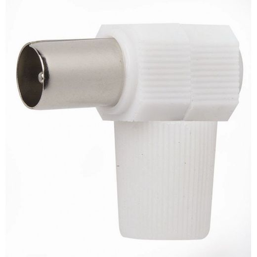 CONECTOR MACHO ACODADO CABLE TV