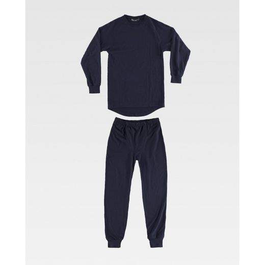 CONJUNTO CAMISETA, PANTALON REF.B0098 MARINO T-M