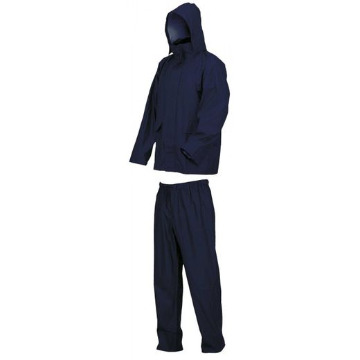 CONJUNTO LLUVIA PVC-PU COLOR: AZUL T-L