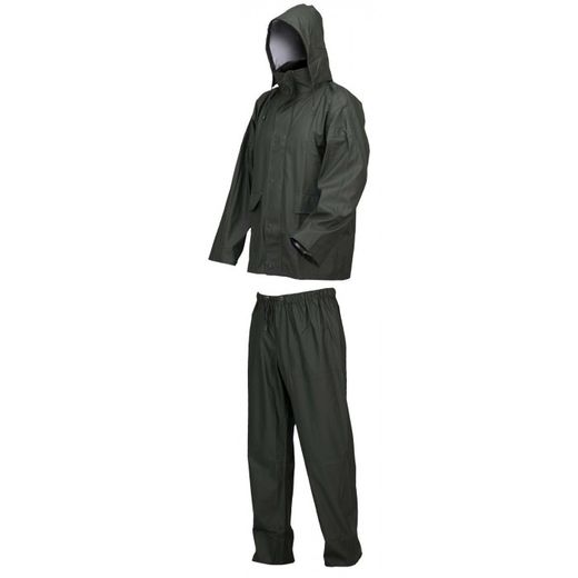 CONJUNTO LLUVIA PVC-PU COLOR: VERDE T-3XL
