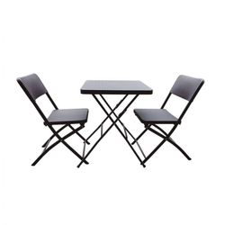 CONJUNTO MESA + 2 SILLAS PLEGABLE