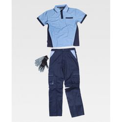 CONJUNTO PANTALON, CAMISETA, GUANTES REF.WSET1465 MARINO+AZAFATA T-L