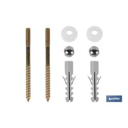 CONJUNTO TORNILLOS VERTICALES FIJACION INODORO M5 X 75