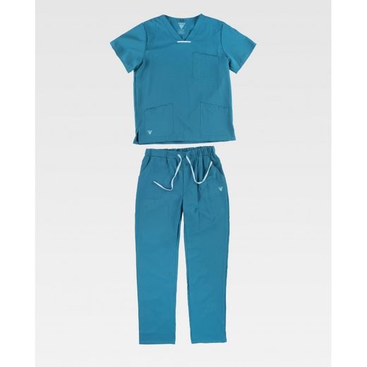 CONJUNTO UNISEX CASACA Y PANTALON REF.B9140 AZAFATA T-XS