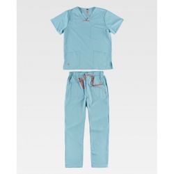 CONJUNTO UNISEX CASACA Y PANTALON REF.B9140 VERDE AGUA T-M