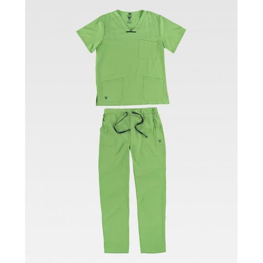 CONJUNTO UNISEX CASACA Y PANTALON REF.B9140 VERDE T-M