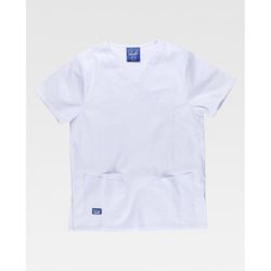CONJUNTO UNISEX CASACA Y PANTALON REF.B9150 BLANCO T-XS