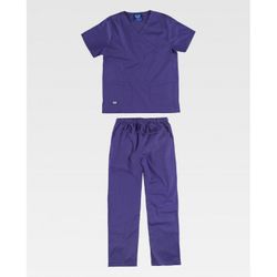 CONJUNTO UNISEX CASACA Y PANTALON REF.B9150 MORADO T-XS