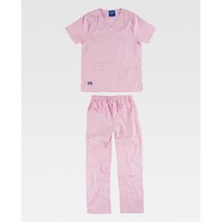 CONJUNTO UNISEX CASACA Y PANTALON REF.B9150 ROSA CLARO T-XL