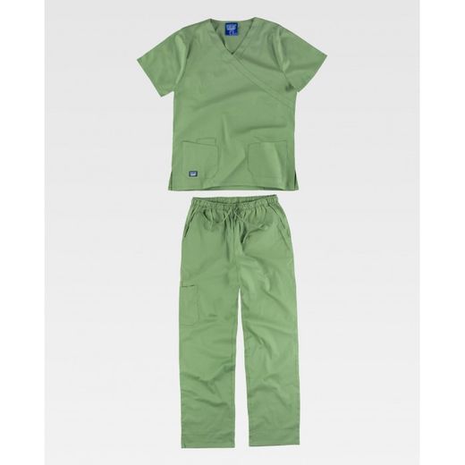CONJUNTO UNISEX CASACA Y PANTALON REF.B9150 VERDE HIERBA T-L