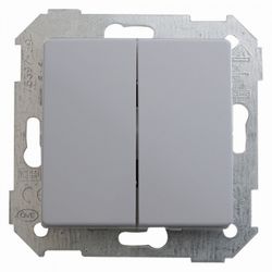 CONMUTADOR DOBLE ALUMINIO