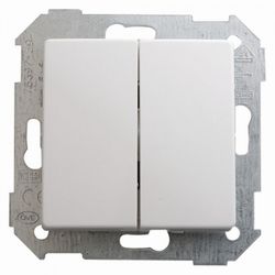 CONMUTADOR DOBLE BLANCO