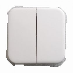 CONMUTADOR DOBLE BLANCO