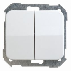 CONMUTADOR DOBLE BLANCO