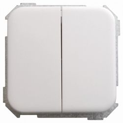 CONMUTADOR DOBLE BLANCO