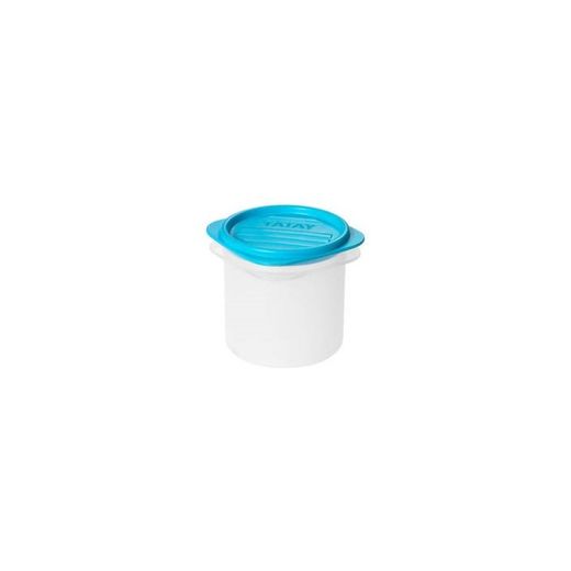 CONTENEDOR ALIMENTO 0.3 L.TOPFLEX CILINDRICO TURQUESA (87X87X85 MM)