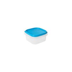 CONTENEDOR ALIMENTO 0.3 L.TOPFLEX CUADRADO TURQUESA(100X100X55 MM)