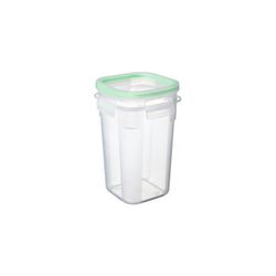 CONTENEDOR ALIMENTO 1,0 L.CLIP SAFE CUAD. TRANSP-VERDE