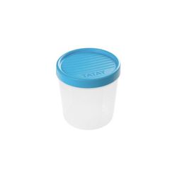 CONTENEDOR ALIMENTO 1.0 L.TWIST TURQUESA (120X120X125 MM)