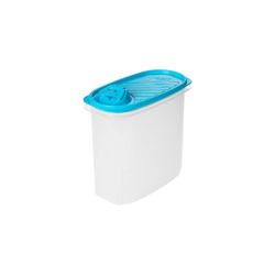CONTENEDOR ALIMENTO 2.0 L.TOPFLEX OVAL.VERTEDOR TURQUESA (100X185X132)