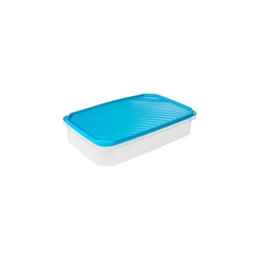 CONTENEDOR ALIMENTO 2,1 L.TOPFLEX REACTANGULAR TURQUESA(285X185X60 MM)