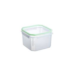 CONTENEDOR ALIMENTO 2,9 L.CLIP SAFE CUAD. TRANSP-VERDE
