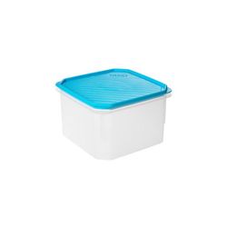 CONTENEDOR ALIMENTO 2,9 L.TOPFLEX CUADRADO TURQUESA(185X185X123 MM)