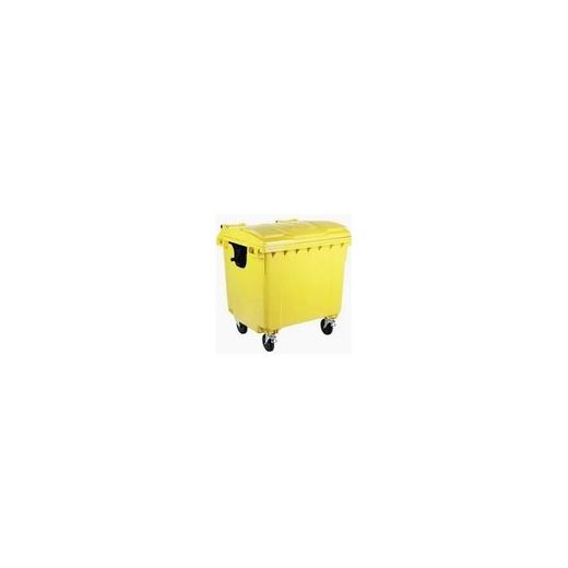 CONTENEDOR BASURERO HDPE VIRGEN 1100L AMARILLO