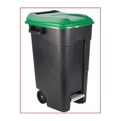 CONTENEDOR C/PEDAL 120 LT TAPA VDE TAYG