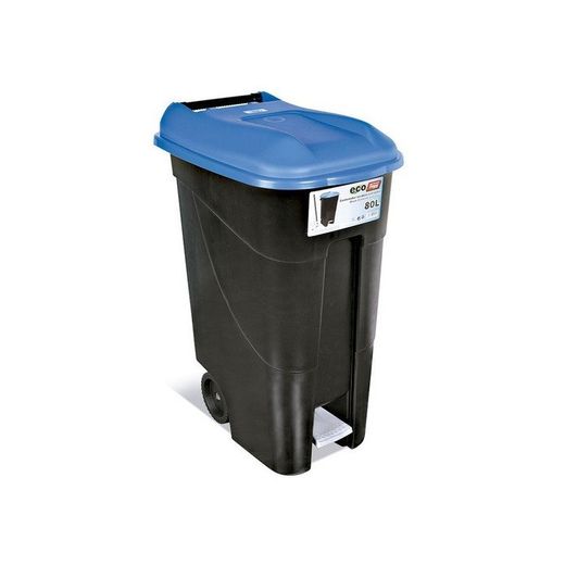CONTENEDOR C/PEDAL 80 LTS TAPA AZUL TAYG