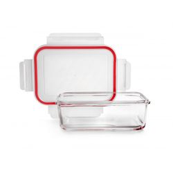 CONTENEDOR DE VIDRIO RECTANGULAR 400 ML
