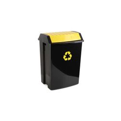 CONTENEDOR RECICLAJE 50 L AMARILLO (40X35,5X57,5)