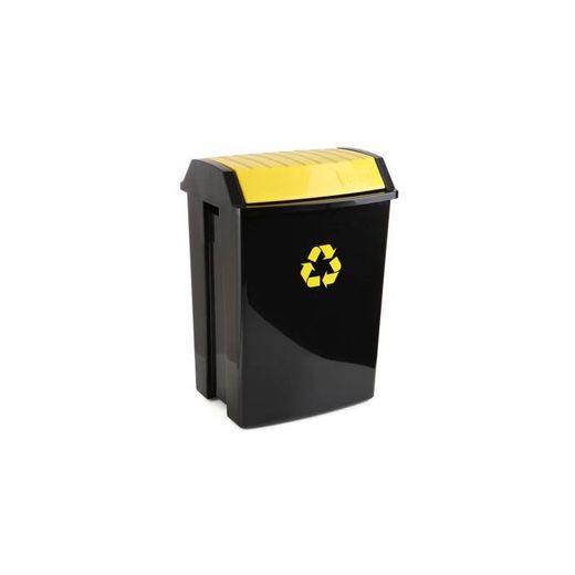 CONTENEDOR RECICLAJE 50 L AMARILLO (40X35,5X57,5)