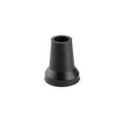 CONTERA EXTERIOR GOMA 21MM NEGRA