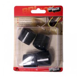 CONTERA EXTERIOR REDONDA FLEXIBLE D.25MM NEGRO