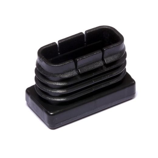 CONTERA INTERIOR RECTANGULAR 20X40MM NEGRO