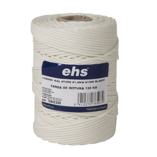 CORDON RIEL STORE D.1,8MM X100M BLANCO