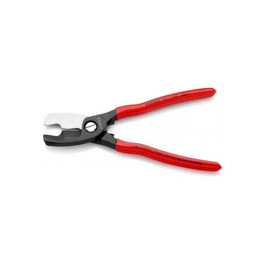 CORTACABLES DOBLE FILO KNIPEX 200 MM. CON MANGOS PVC