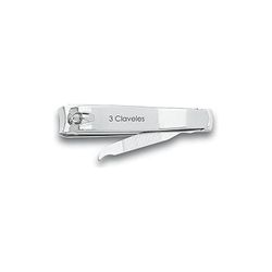 CORTAUÑAS CON LIMA CROMADO 8 cm. CAJA 12 u. 3C