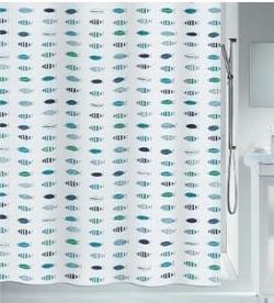 CORTINA BAÑO POLIEST.180X200 SANTORINI