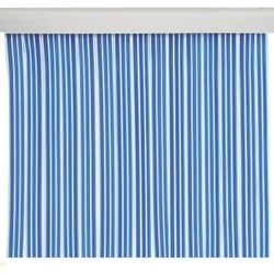 CORTINA DE PUERTA CINTA AZUL 90X210 CM