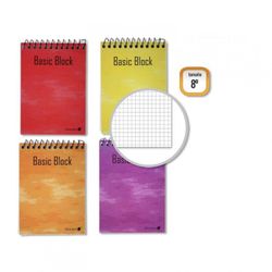CUADERNO GOLDEN 105X155MM 80H. APAISADO CUADRADO