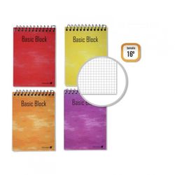 CUADERNO GOLDEN 75X105MM 80H. APAISADO CUADRADO
