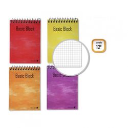 CUADERNO GOLDEN 85X125MM 80H. APAISADO CUADRADO