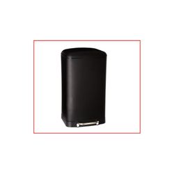 CUBO BASURA CON PEDAL NEGRO 30 L.