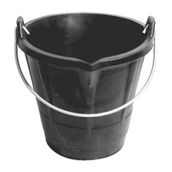 CUBO GOMA CON PICO. ASA METALICA. 12L.